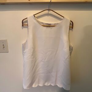 J Crew Scalloped Dress Blouse Tank Top (Size S)